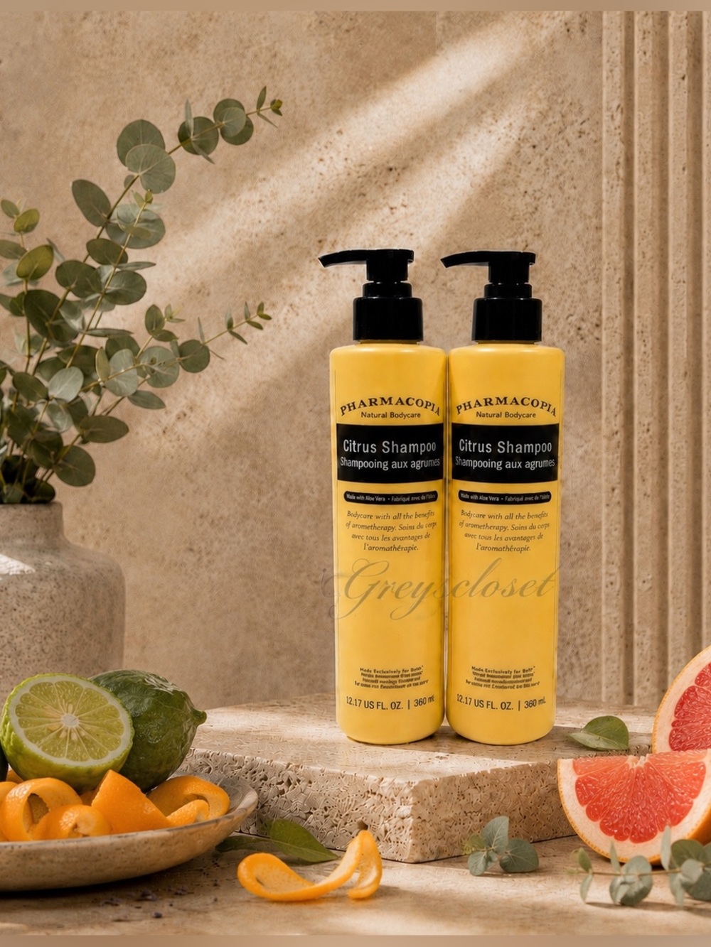 🍊NEW🍊(2 PACK) PHARMACOPIA CITRUS SHAMPOO 12.7 fl.oz